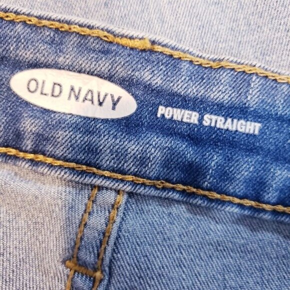 Old Navy Power Straight Leg Jeans Women's Size 2 - Picture 8 of 10